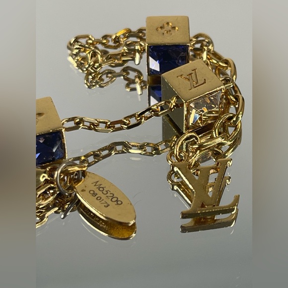 Louis Vuitton Gamble Bracelet Cube Gold Tone Bracelet - Picture 8 of 9